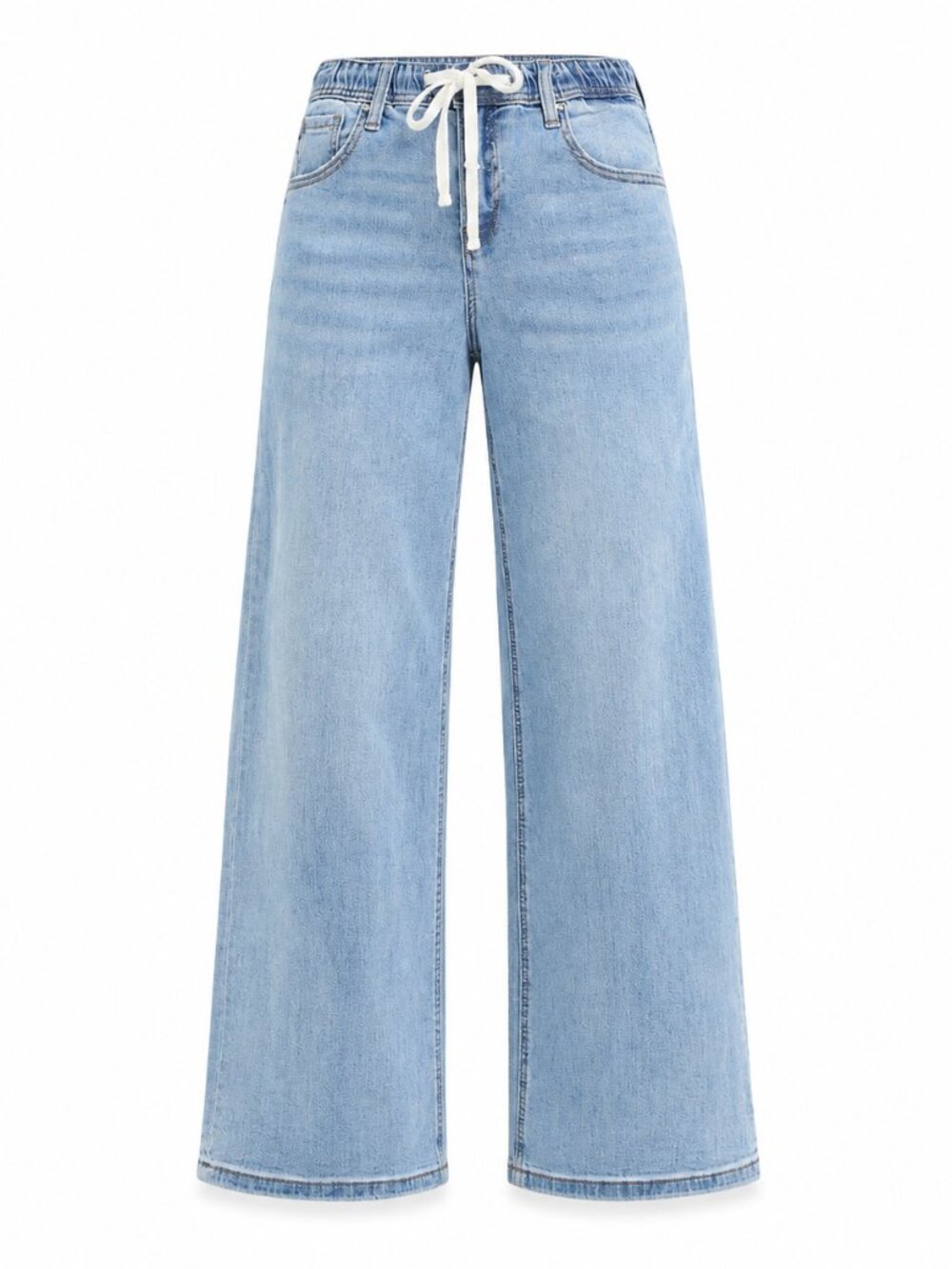 RISEN Slouchy Wide Leg Drawstring Jeans New | 7